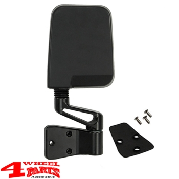 Mirror Door Left Black Jeep Wrangler YJ TJ year 87-02