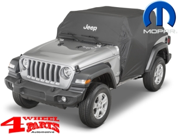Cab Car Cover with Jeep Logo Mopar Wrangler JL 18-24 2-doors