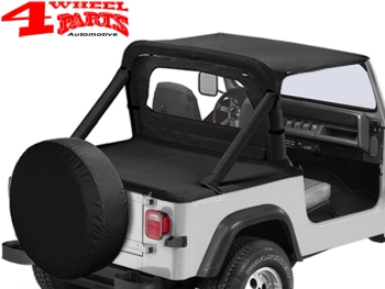 Duster Deck Cover Bestop Black Crush CJ7 + YJ 80-91 Hardtop