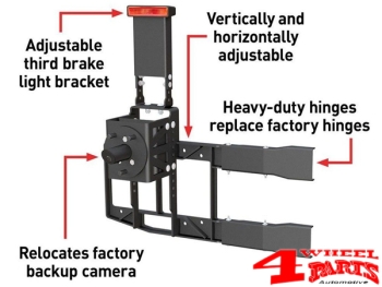 Tire Carrier Kit Reinforced Wrangler JL year 18-24