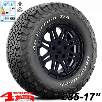 Alufelge 8,5x17 ET +10 Coffi' + Reifen 285/70 R17 AT JK 07-18