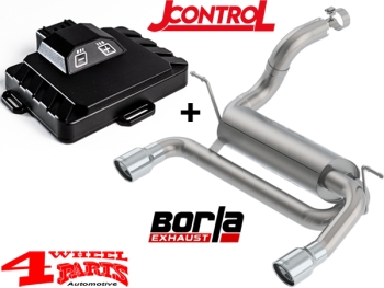 Sport Muffler + JcontroL with App Wrangler JL 18-24 2,0 T-GDI 272PS + 4xe