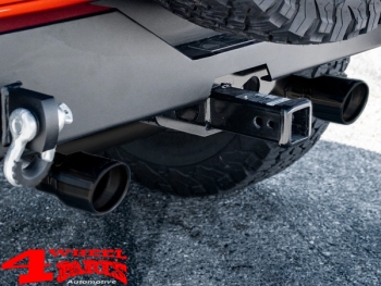 Sport Ceramic Muffler Black Round with TÜV Wrangler JL 18-21 2,0 T-GDI