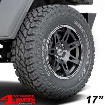 Aluminum Wheel 5x 8,5x17 ET +30 W-TEC + Tire 35x12,5 R17 MT JK 07-18