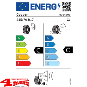 Alufelge 5x 8,5x17 ET +30 W-TEC + Reifen 285/70 R17 ST JL 18-24