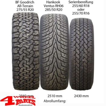 Alufelge 4x 8,5x20 ET +40 W-TEC + Reifen 275/55 R20 AT Ford Ranger 2012-