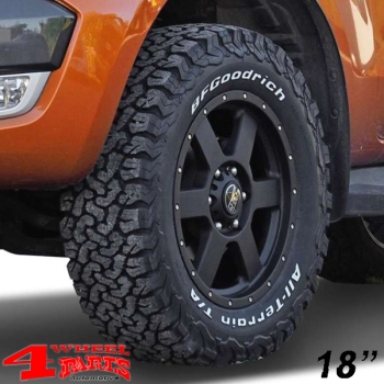 Aluminum Wheel 4x 8x18 ET +45 W-TEC + Tire  285/65 R18 AT Ford Ranger 12-22