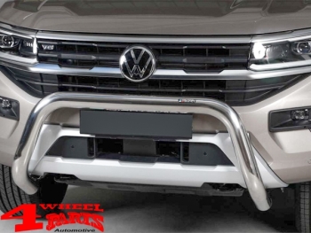 Front Tube Center Bumper Stainless Steel Ø 76mm VW Amarok T1 year 2023-