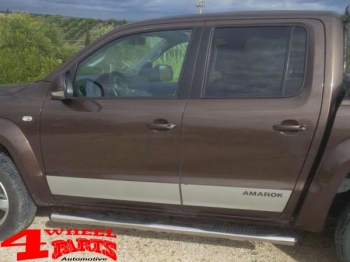 Schwellerrohre Oval Ø 100mm Edelstahl VW Amarok Bj. 10-20
