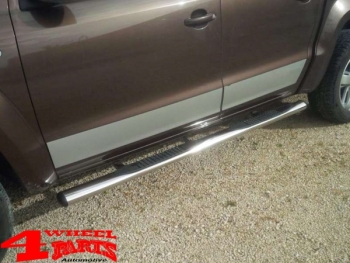 Schwellerrohre Oval Ø 100mm Edelstahl VW Amarok Bj. 10-20