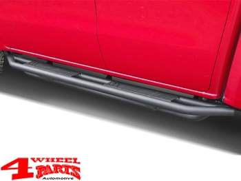 Side Tube Steps Black Rock textured Renault Alaskan 2017-