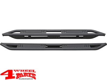 Side Tube Steps Black Rock textured Renault Alaskan 2017-