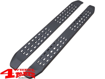 Trittbretter Shark-Design 18cm schwarz matt Ranger + Raptor 2012-