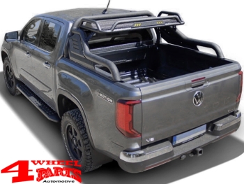 Trittbretter Raptor-Design 18cm schwarz matt VW Amarok T1 Bj. 2023-