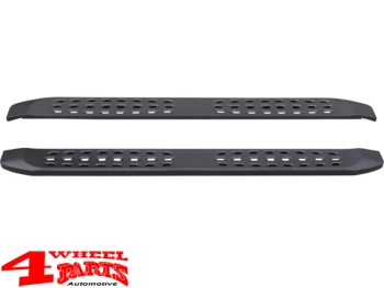 Trittbretter Raptor-Design 18cm schwarz matt VW Amarok T1 Bj. 2023-