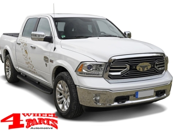 Trittbretter Shark-Design schwarz Dodge Ram Crew Cab 09-18