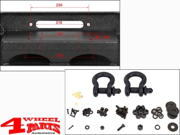 Front Winch Bumper Black Textured Gladiator JT year 19-24