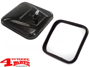 Mirror Head Black Jeep CJ + Wrangler YJ TJ year 55-06