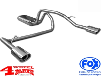 Sportauspuff Doppelausgang Edelstahl Grand Cherokee 99-04 3,1 4,0 4,7 L