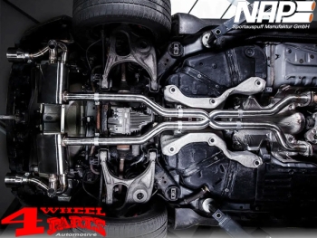 Valve Control Stainless Steel Muffler Black with TÜV Grand Cherokee WK2 12-21 6,4 L SRT8 with Hitch