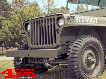 Bumper Front Black Willys MB + Ford GPW year 41-45