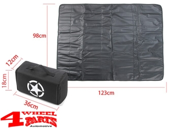 Tail Door Storage Bag with Camping Mat Wrangler JK JL year 07-24