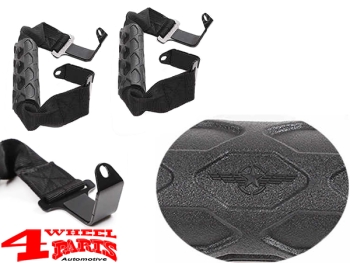 Grab Handles Pair Black 4WP Sport Bar Front Wrangler JL JT 18-24