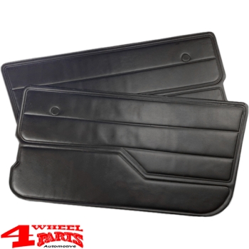 Door Panel Pair Black Vinyl Jeep CJ + Wrangler YJ year 82-95