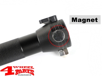 Rescue LED Solar Flashlight on the Roll Bar Wrangler JL 18-24