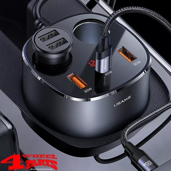 Getränkehalter USB Anschluss und 12 V DC Steckdosen Verteiler