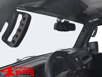 Grab Handles Pair Aluminum Black Front Wrangler JK year 07-18
