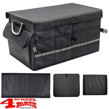 Rear Cargo Trunk Organizer Cargo Area with Lid