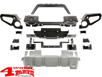 Front Bumper Venator Kit Steel Black Wrangler JL JT year 18-24