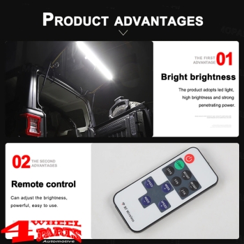 Hardtop LED Heckscheiben Beleuchtung Wrangler YJ TJ JK JL 87-24