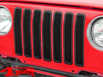 Kühlergrilleinsätze schwarz ABS Wrangler TJ Bj. 97-06