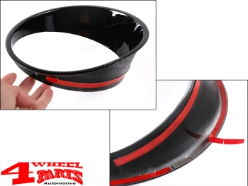 Headlight Trim Bezels silver Jeep Wrangler JL JT 18-24