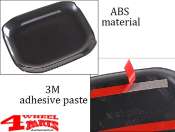 Door Handle Guards Recess Black Wrangler JL JT 18-24 4-doors