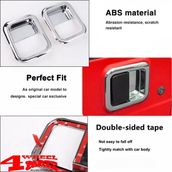 Türgriffschalen Set Chrom Jeep CJ + Wrangler YJ TJ 81-06