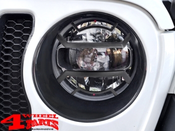 Head Light Guard Set ABS Black Matt Wrangler JL year 18-24