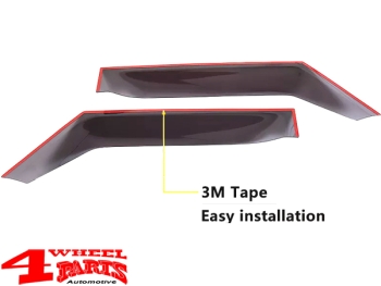 Windabweiser Seitenscheiben Acryl Wrangler JL Bj. 18-24 2-Türer