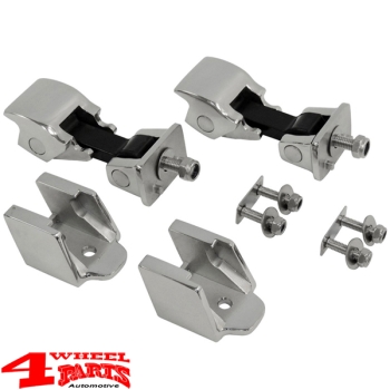 Hood Catch Set Stainless Steel Jeep Wrangler TJ year 97-06