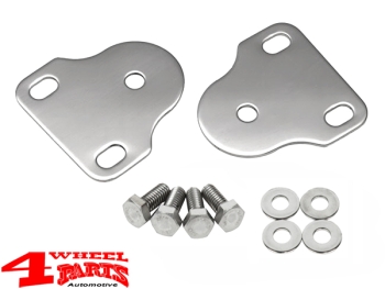 Windshield Bracket Pair Stainless Steel CJ + Wrangler YJ year 76-95
