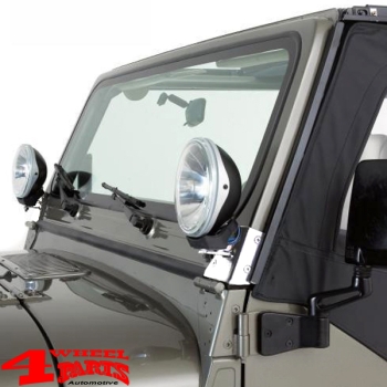 Scheinwerferhalter Edelstahl CJ + Wrangler YJ Bj. 76-95