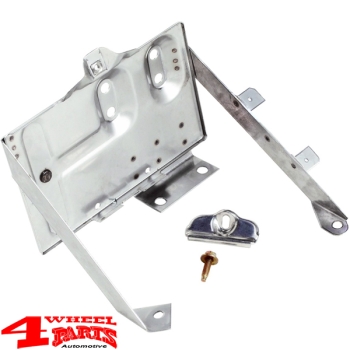 Battery Tray Kit Stainless Steel Jeep CJ year 76-86