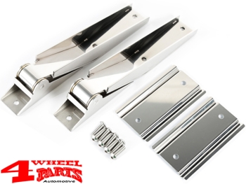 Hecktür Scharnier Set Edelstahl Wrangler TJ Bj. 97-06