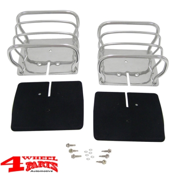Rückleuchtenschutzgitter Edelstahl CJ + Wrangler 76-06 US Modell