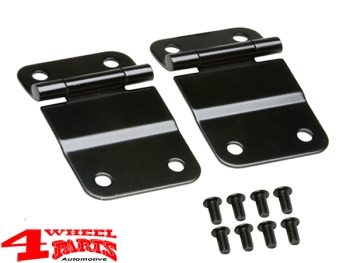Heckklappen Scharnier Set schwarz Edelstahl CJ Bj. 76-86