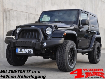 Fahrwerk Combat Black TÜV +50mm Wrangler JK 07-18 2-Türer 2,8 L CRD