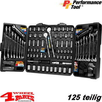 Werkzeugkoffer 125 teilig - Mechaniker Set zöllig und metrisch