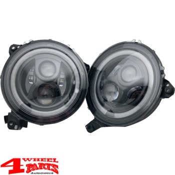LED Scheinwerfer Black Wrangler JL JT Bj. 18-24 Sport Modell